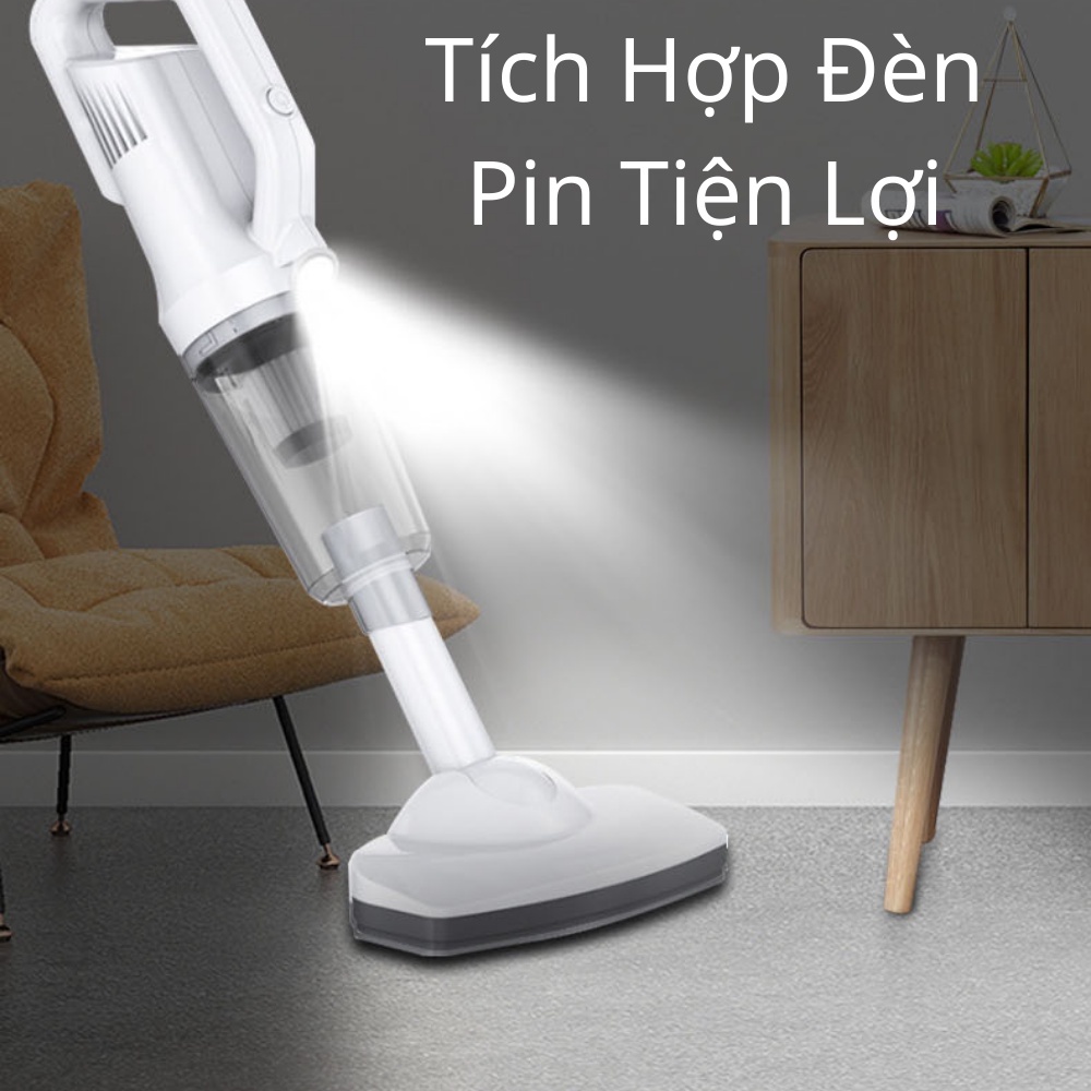 Máy Hút Bụi Cầm Tay Không Dây Deerma LT-106EG - Hút bụi đa năng mini pin sạc hút giường đệm nệm sofa xe hơi lực hút mạnh