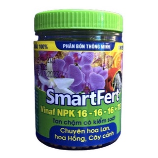 Phân Bón Thông Minh Cao Cấp - Chuyên Hoa Lan, Hồng, Cây cảnh - Dinh Dưỡng 90 Ngày SmartFert Vinaf NPK 16-16-16+ TE 140g