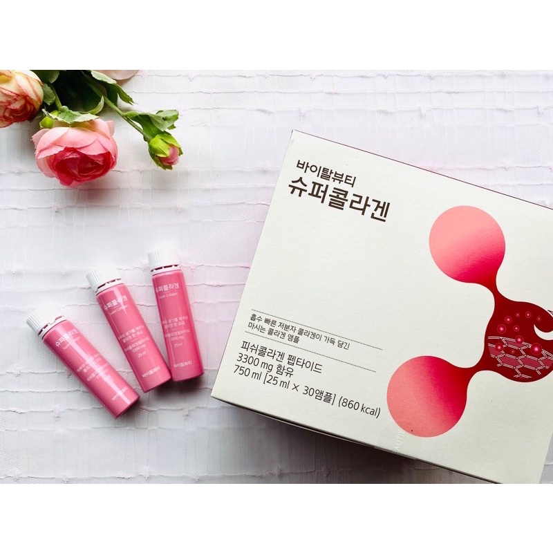 Nước uống Collagen Hàn quốc VB Program Shuper Collagen, làm đẹp da 3000mg, hàng chính hãng (10 ống)