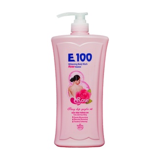Sữa tắm e100 silky/rose - làn da trắng mịn màng 800ml