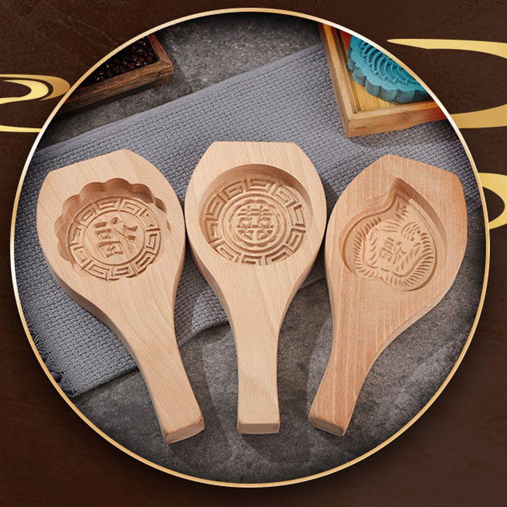 Khuôn Làm Bánh Trung Thu / Bánh Trung Thu Bằng Gỗ Hình Hoa / Cá Độc Đáo DIY