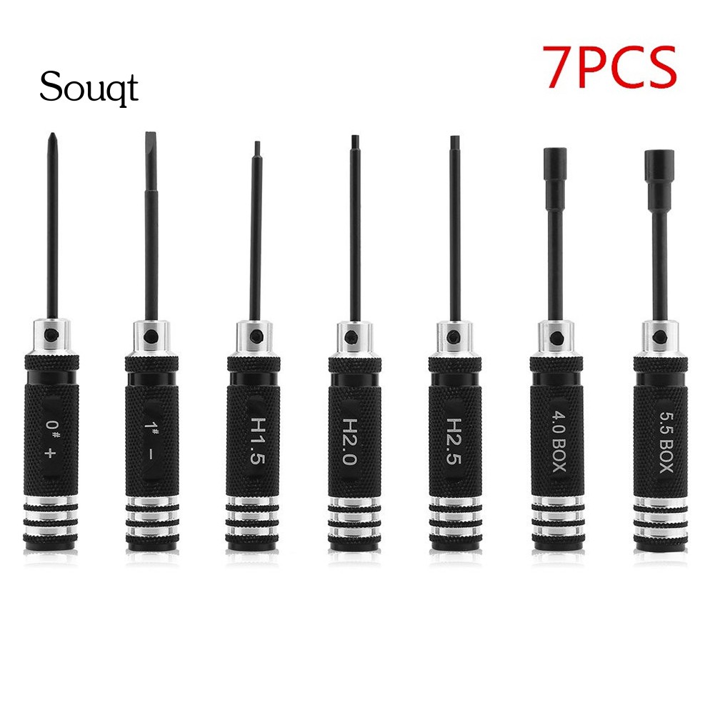 Bộ 4/7 món dụng cụ tuốc nơ vít 1.5mm-5.5mm cho mô hình RC trực thăng