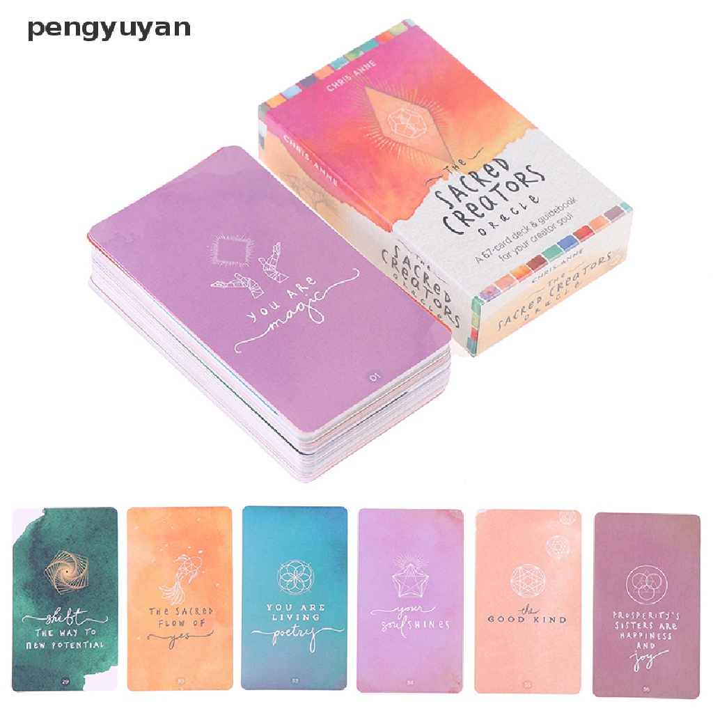 The Sacred Creators Oracle Tarot Card Prophecy Divination Deck Party Board Game vn