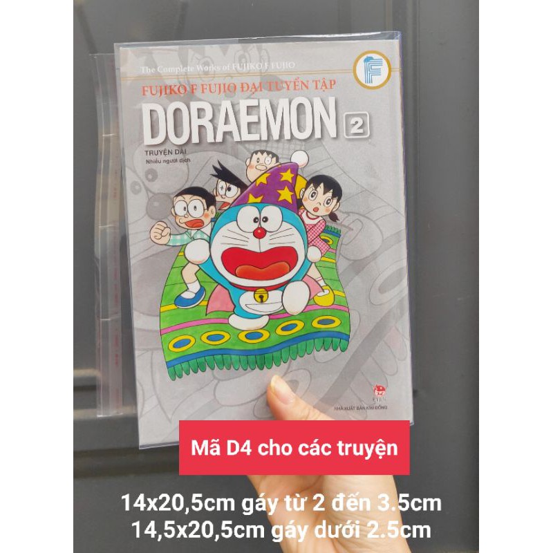 Bao bìa LOẠI DÀY bọc tiểu thuyết, truyện chữ (khổ truyện cao 20,5cm) bọc bìa mềm