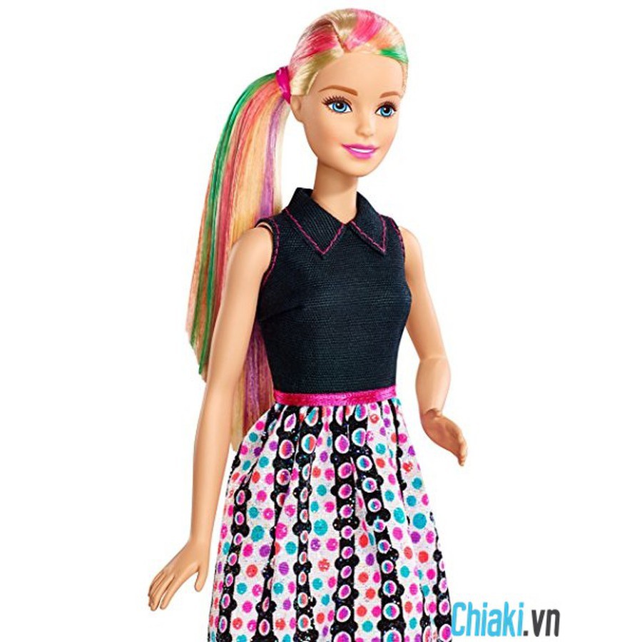 Búp Bê Barbie Thời Trang Tóc Sắc Màu DHL90