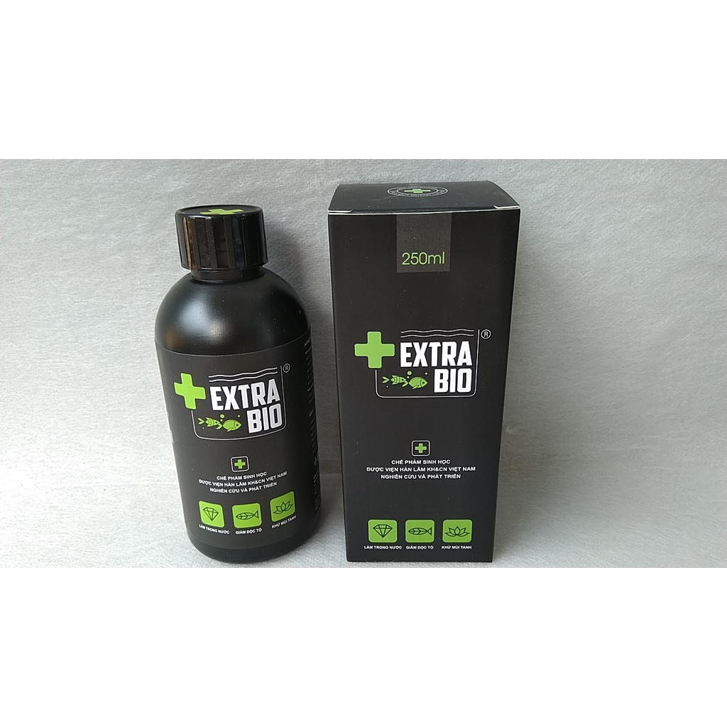 Men vi sinh cao cấp Extra bio chai 250ml dùng cho hồ cá.