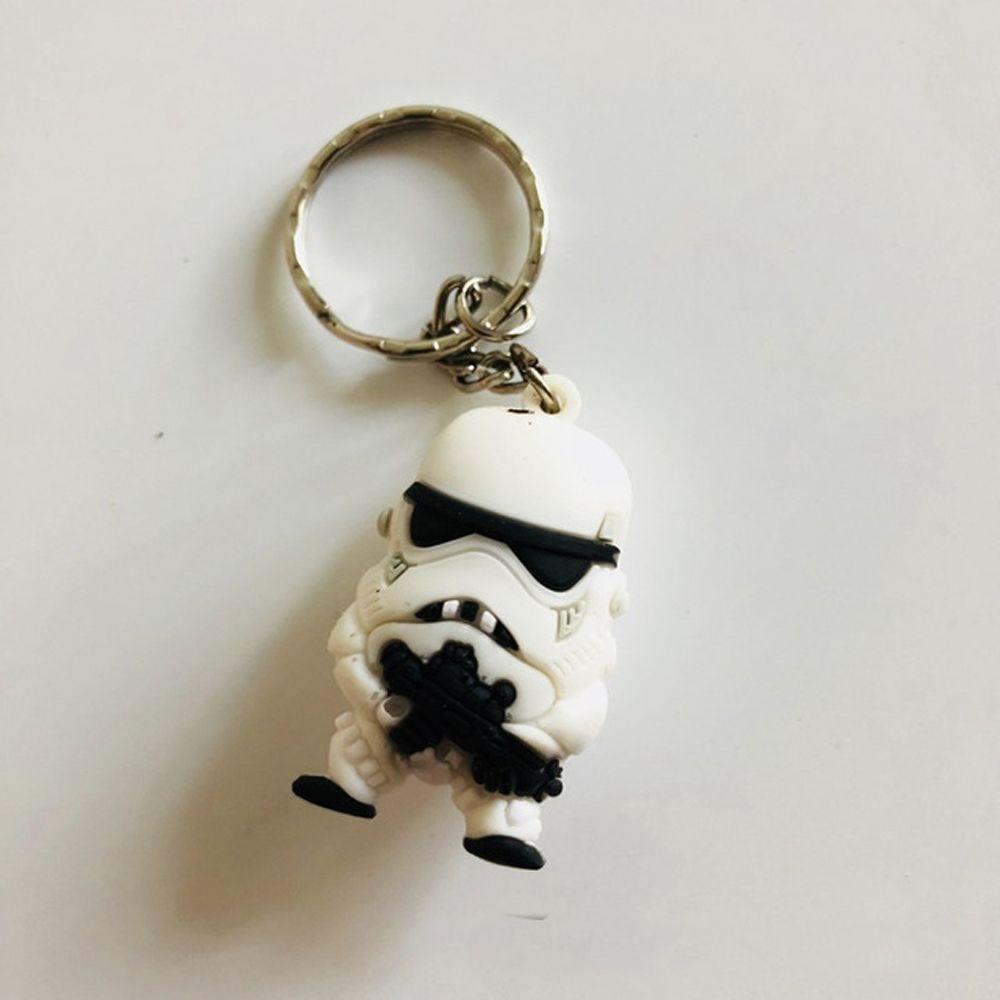 Móc Khóa Xe Hơi Hình Nhân Vật Yoda Trong Phim Star Wars 3D Bằng PVC