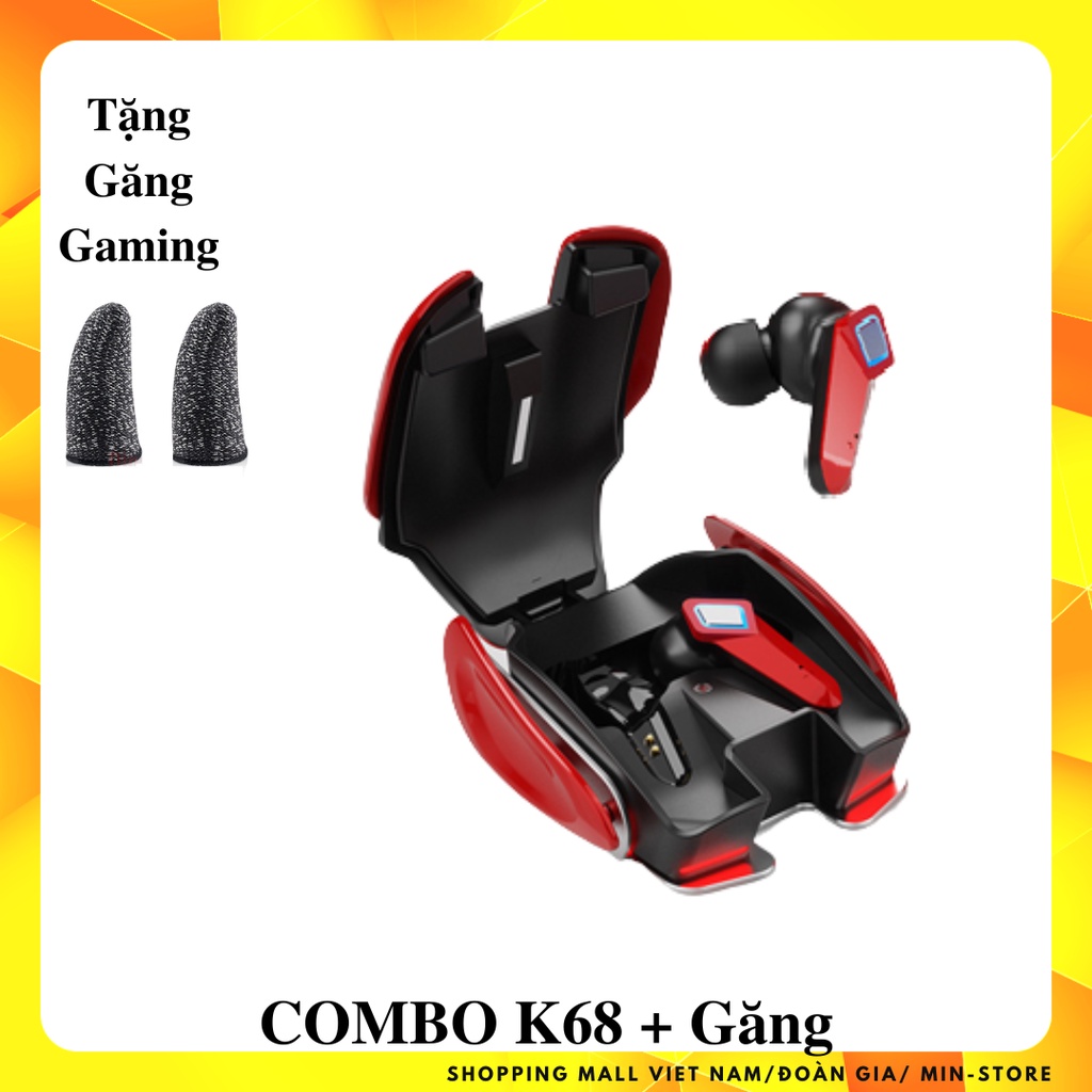 Tai nghe Bluetooth Gaming 5.1 kèm găng tay game cao cấp, tai nghe không dây X7 không trễ âm có chế độ kép