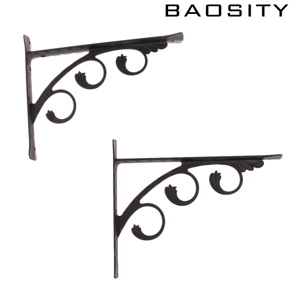 [BAOSITY]2pcs L Shaped Angle Bracket Supporter Store Commodity Shelf Bracket 15x12cm