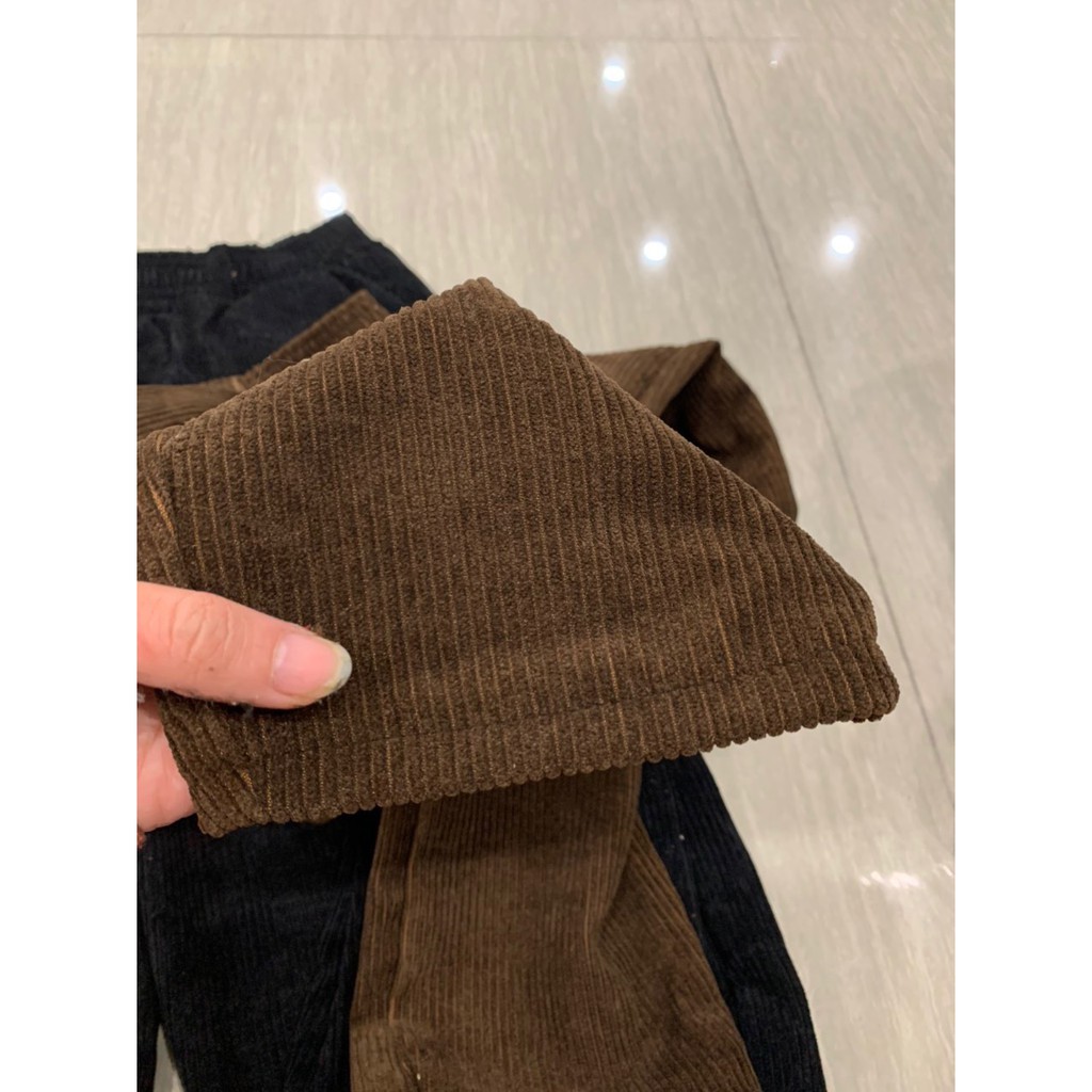 Quần Baggy Nhung Tăm Vải Dày Ấm - Không kèm đai | BigBuy360 - bigbuy360.vn