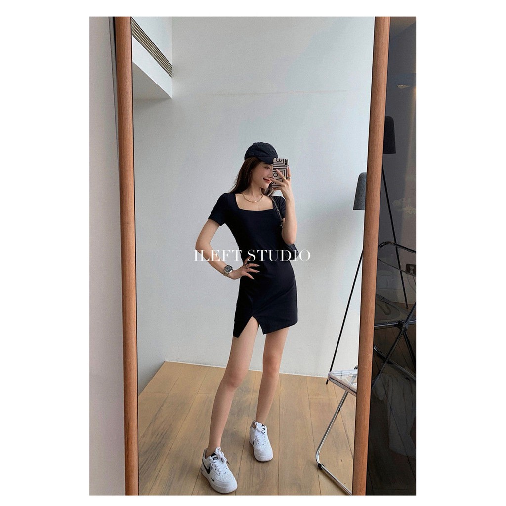 Đầm Nữ Tay Ngắn Cổ Vuông Thời Trang Quyến Rũ | BigBuy360 - bigbuy360.vn