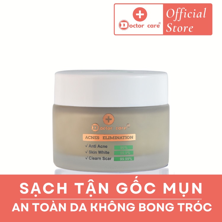 Mặt nạ đất sét Doctor care Face Mask giảm mụn đầu đen kiềm dầu dưỡng trắng 50g