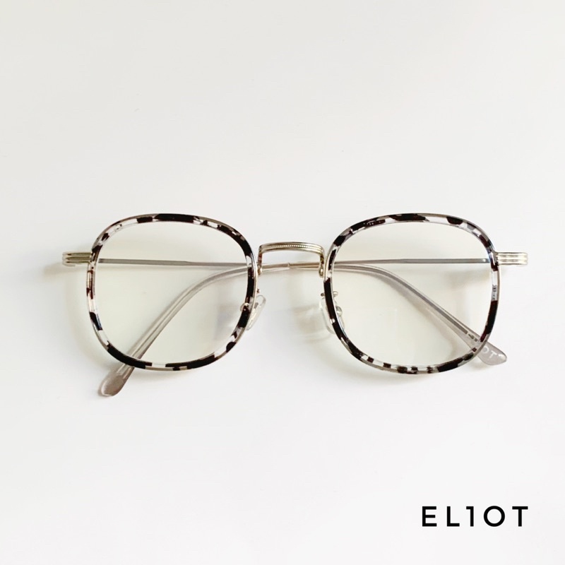 Mắt kính chống ánh sáng xanh ELIOT gọng kính giả cận kiểu dáng thời trang có thể thay lắp tròng cận Unisex 2057