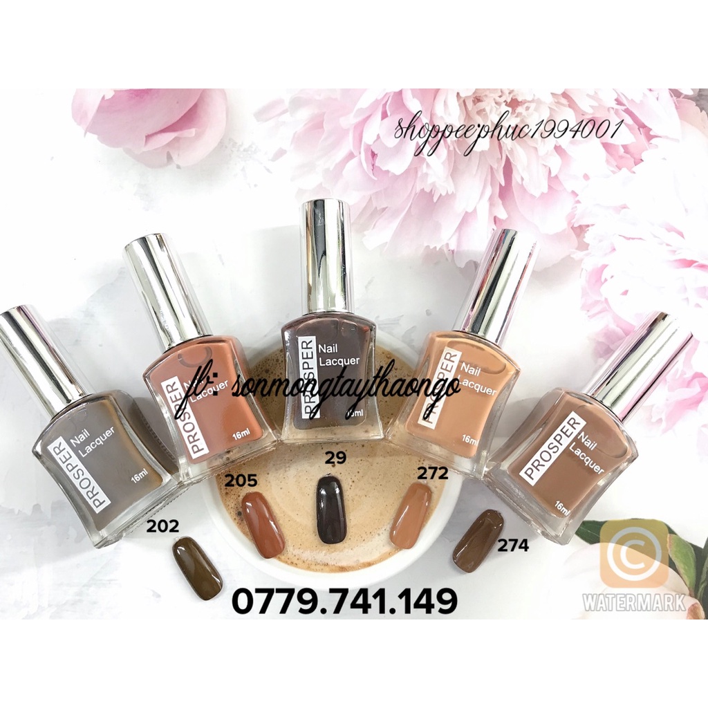 Sơn Móng Tay Prosper Silver 16ml (sơn thường)