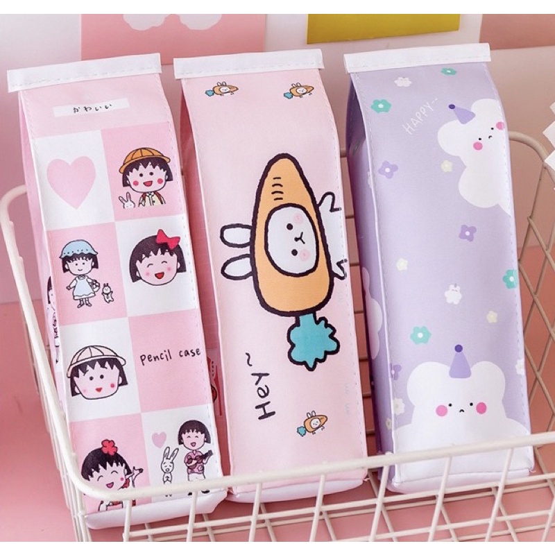 Túi bút hình hộp sữa dễ thương