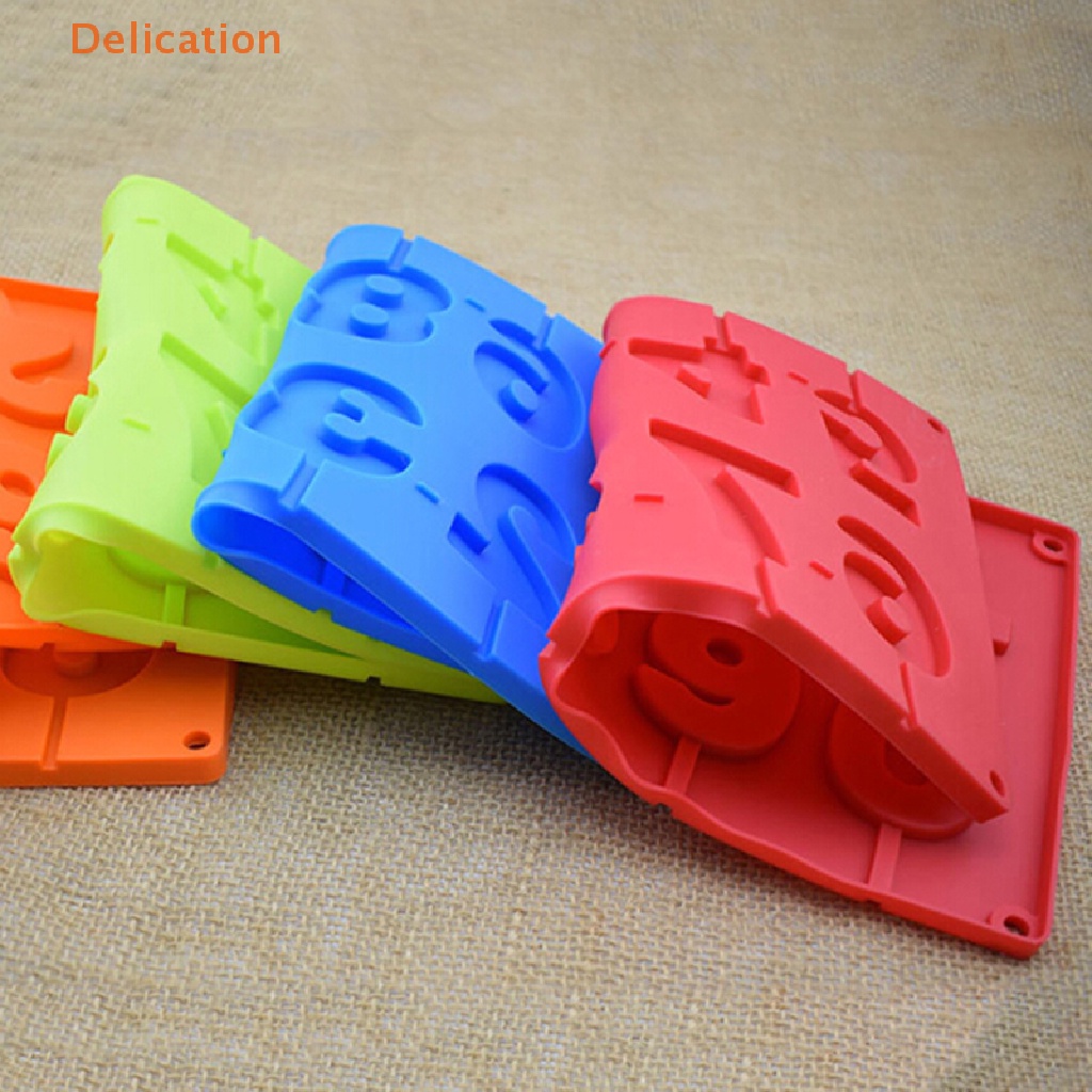 Khuôn Silicone Làm Bánh Kẹo Hình Số 0-9 3D