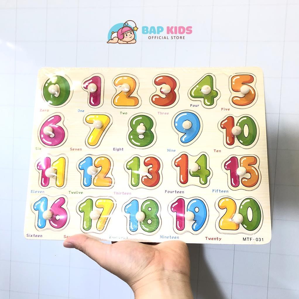 Bảng Núm Gỗ Chữ Cái, Số, Hình Khối, Phép Tính Cho Bé Học Tập Có Kèm Tiếng Anh