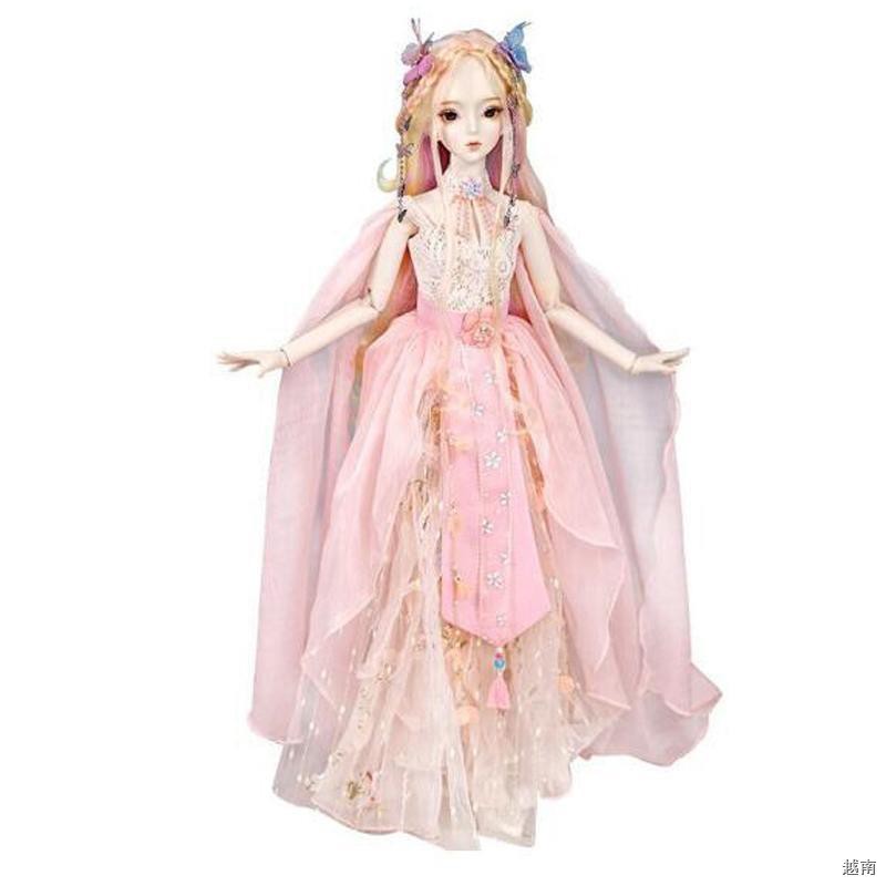 ℗Truyện cổ tích của Dobe Shengmeng 60 cm 26 khớp cô gái mô phỏng bjd dress-up đồ chơi búp bê trang trí công chúa