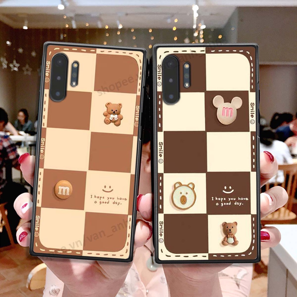 Ốp lưng Samsung Note 10 / Note 10 Plus / Note 10+ hình gấu, kẹo dễ thương cute