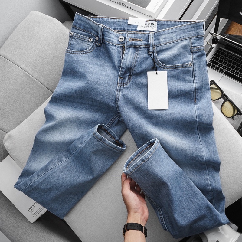 Quần bò nam ống côn hàng xịn Zr skinny màu cực đẹp