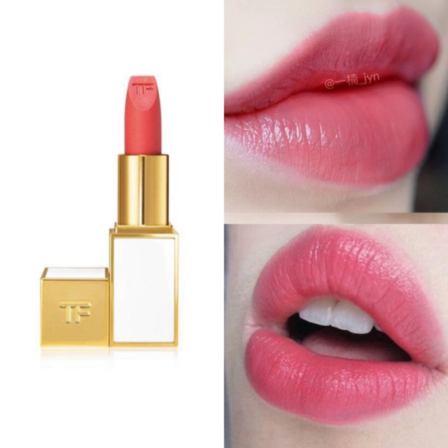 Son Tom Ford Vỏ Trắng Màu 07 Color Paradiso Hồng Đào