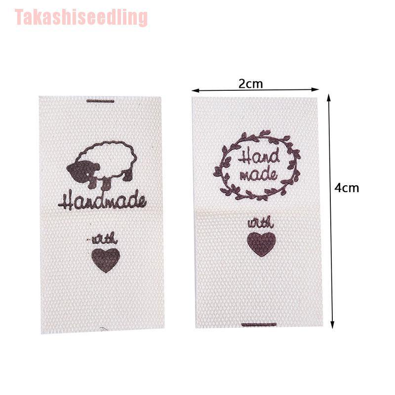 Bộ 100 Nhãn Dán Tự Làm Bằng Vải Thủ Công