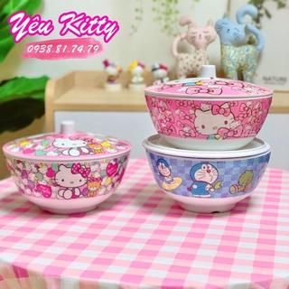 Tô nắp Hello Kitty Doraemon