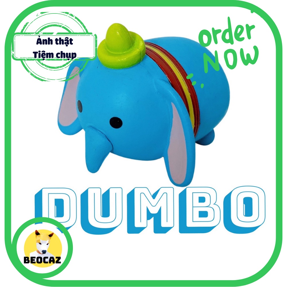 Mô hình Disney Tsum chibi dễ thương Gấu Pooh Mickey Donald Hổ Tigger Chip và Dale Dumbo lợn Piglet size nhỏ trang trí