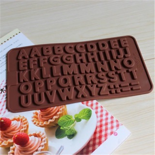 Khuôn silicon/nhựa làm socola/fondant - chữ cái/chữ số