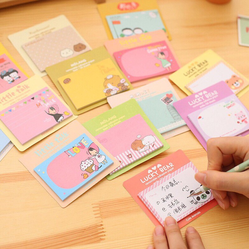 Giấy note sticker siêu dễ thương nhiều hình đẹp giá cực rẻ