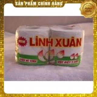 GIẤY VỆ SINH LINH XUÂN LỐC (X10 CUỘN) [trung923]