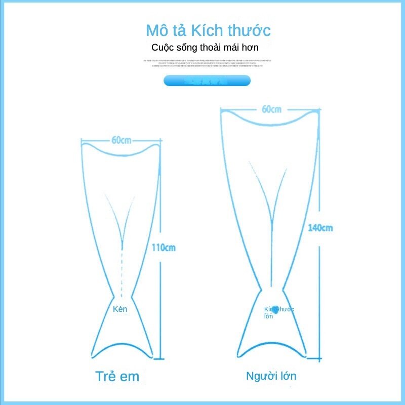 Chăn Ngủ Hình Đuôi Nàng Tiên Cá Thông Dụng Cho Người Lớn Và Trẻ Em