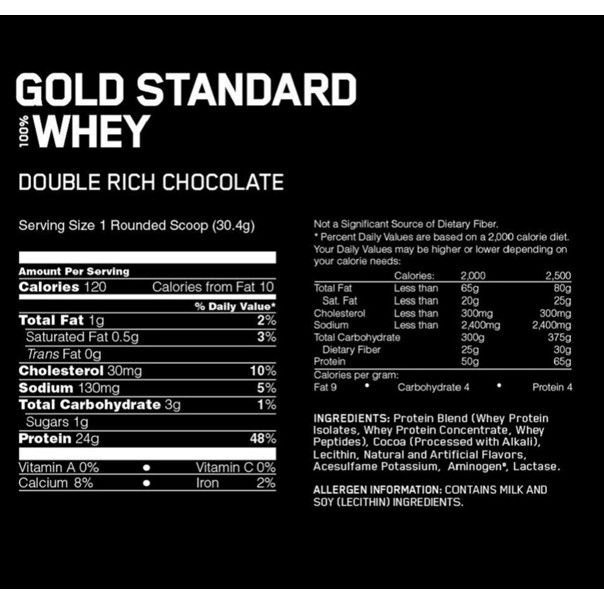 [Túi Dùng Thử] GOLD STANDARD 100% WHEY 500GRAM - SỮA PROTEIN CHO CƠ BẮP