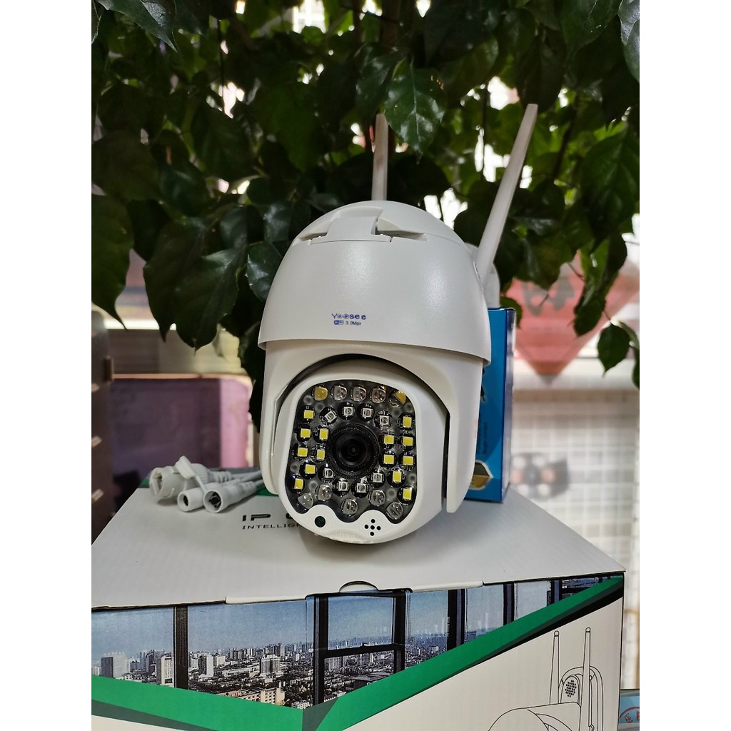 Camera Ngoài Trời ⭐FREE SHIP⭐ Camera Wifi Yoosee PTZ X4000 3.0 Mpx 48 LED - Xoay 360° - Đàm Thoại 2 Chiều