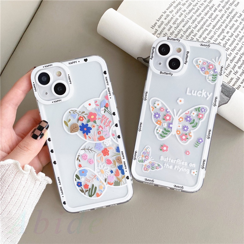 Ốp Điện Thoại Mềm Họa Tiết Hoa Dễ Thương Cho iphone 13pro 12mini 11 / 12 xr xsmax 8 / 7plus