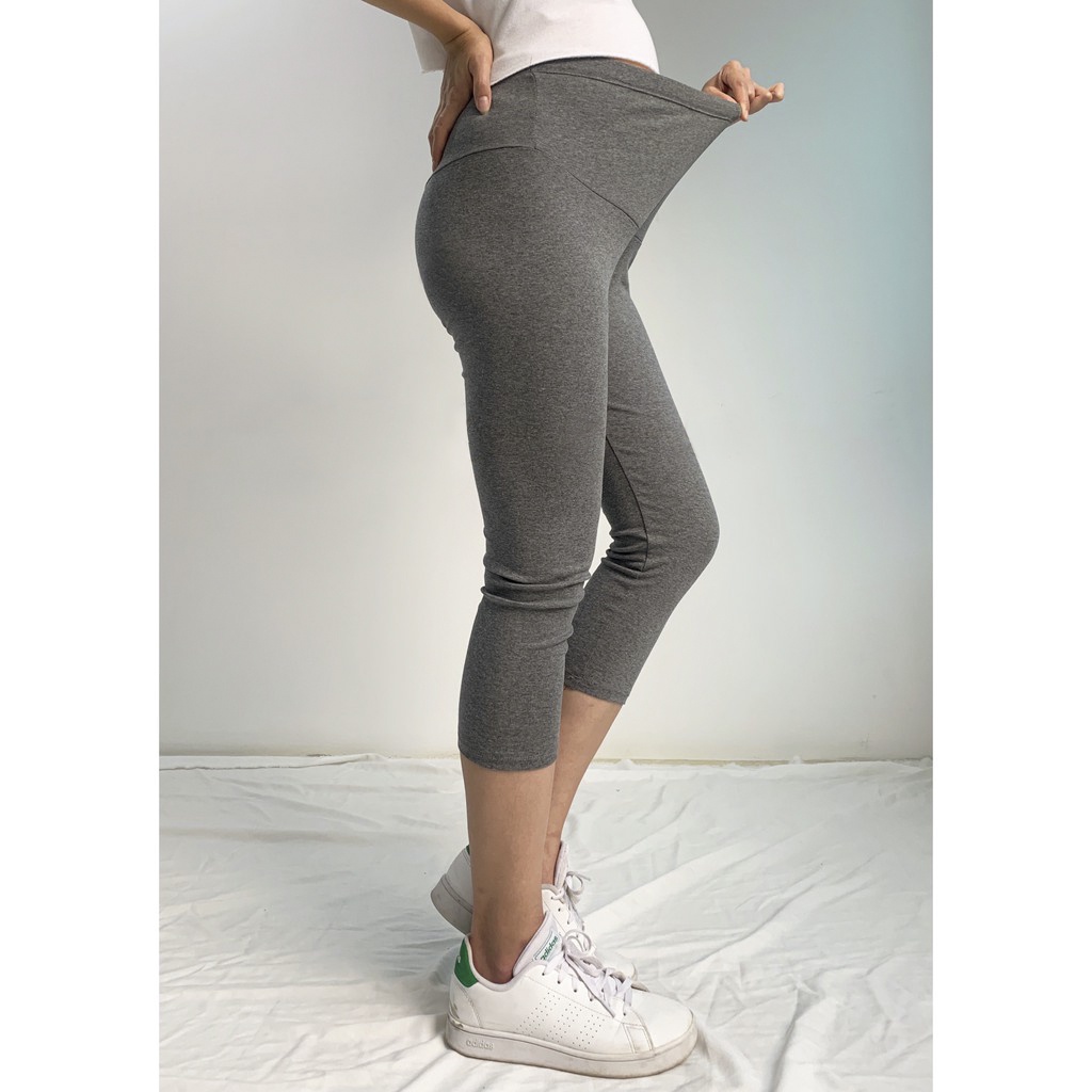 Quần bầu Legging Cạp Chun chất liệu cotton hè thoáng mát, có dây kéo điều chỉnh thiết kế bởi LAMME