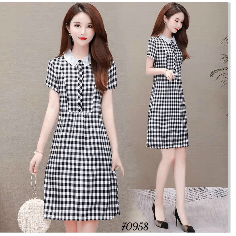 ĐẦM DỰ TIỆC CARO NỮ SIÊU XINH , SANG TRỌNG , QUÝ PHÁI CHO CÁC CHỊ EM LỰA CHỌN KME FASHION