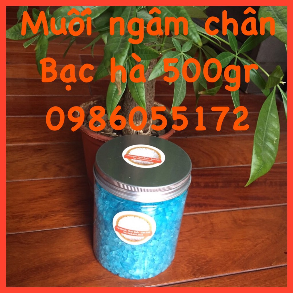 Muối ngâm chân Bạc Hà 500gr