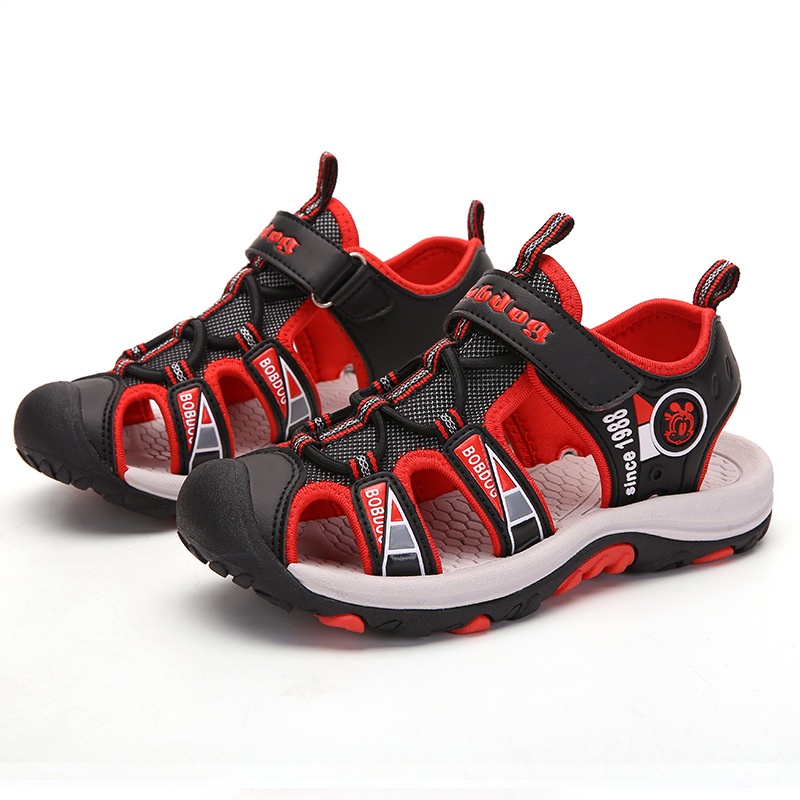 Giày sandal cho bé trai Bobdog siêu nhẹ và êm chân với kiểu mũi bít cho bé 5 đến 12 tuổi