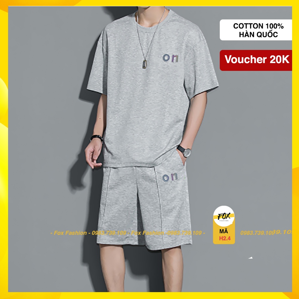 Quần áo thể thao nam mùa bè | Bộ thể thao nam mùa hè big size 45-115kg | Bộ nam hè chất thun cotton, cổ tròn, tay lỡ