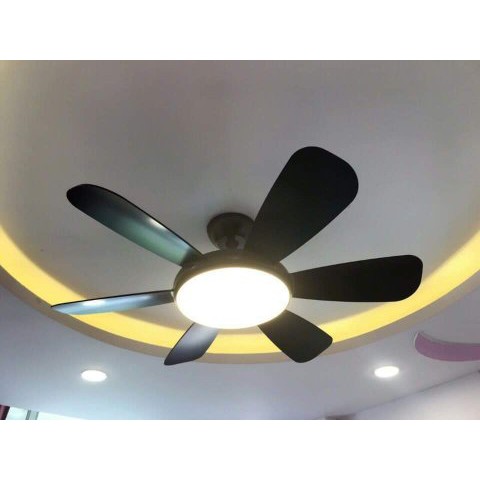 Quạt Trần 6 Cánh ABS Có Điều Khiển 6 Số 100% Lõi Đồng ,3 Chế Độ Đèn LED Phù Hợp Mọi Không Gian [ BH 5 Năm]