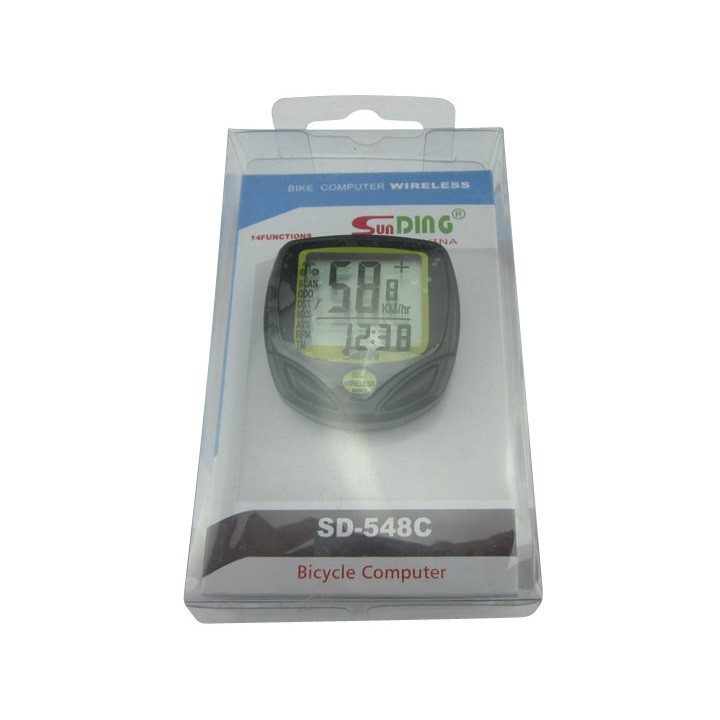 đồng hồ đo tốc độ không dây có chống nước cho xe đạp thể thao nhiều chức năng DH01