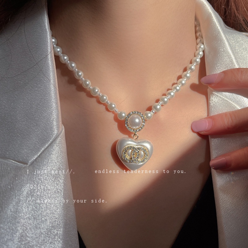 Bông Tai Bạc 925 Đính Ngọc Trai/Kim Cương Giả Phong Cách Pháp Ngọt Ngào Cho Nữ