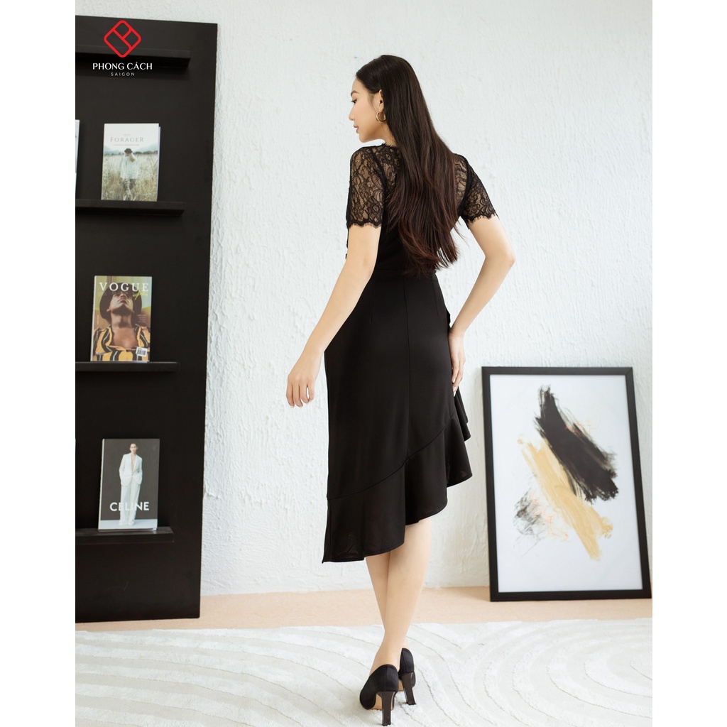 Đầm body đuôi cá phối ren SD1377 Phong Cách SAIGON