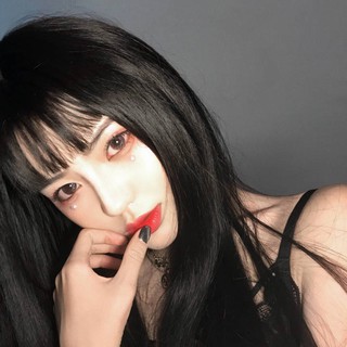 [003] Tóc Giả Thẳng Dài Màu Đen