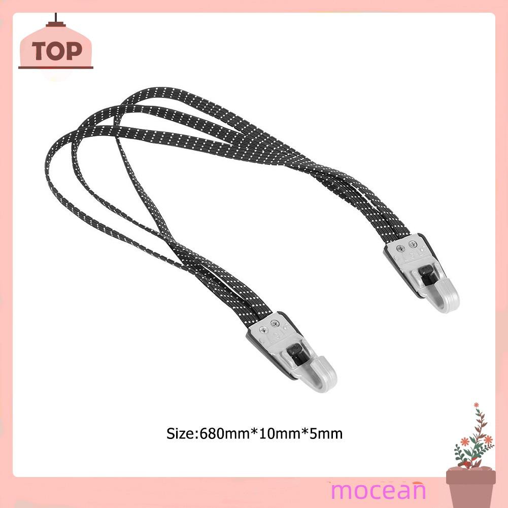 Dây Thừng Buộc Hành Lý Xe Đạp Địa Hình Mtb Co Giãn Có Thể Tháo Rời Có Móc Nhựa Màu Trắng Đen