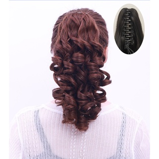 Tóc giả ngoạm kẹp xoăn N177 ❤️FREESHIP❤️ ngoạm kẹp tóc giả nữ, đuôi tóc giả nữ xoăn nhiều