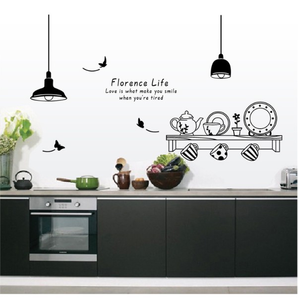 Decal trang trí tường - Căn Bếp Đen