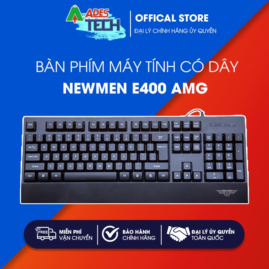 Bàn phím máy tính có dây Newmen E400 AMG | Bàn phím đa dụng