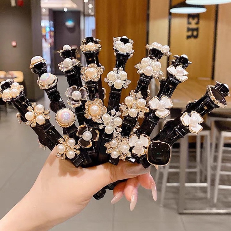 Băng Đô Cài Tóc Đính Ngọc Trai Phong Cách Hàn Quốc